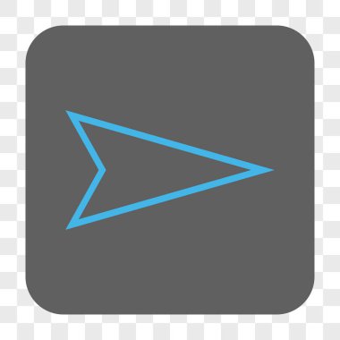 Kare düğme işaretçi sağ yuvarlak