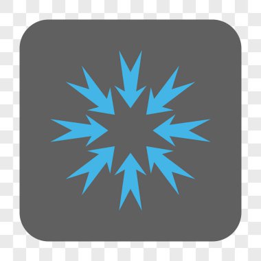 Oklar yuvarlatılmış kare düğme basınç