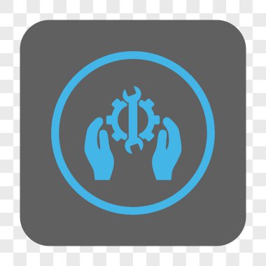 Onarım hizmeti yuvarlak kare düğme