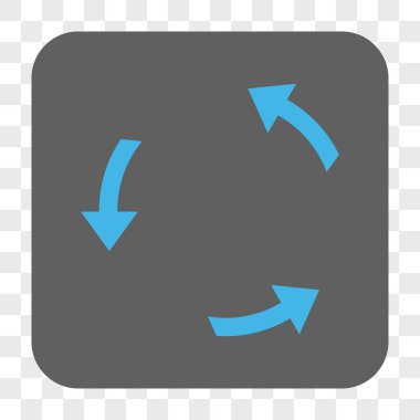 Döndürme Ccw yuvarlak kare düğme