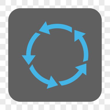 Döndürme yuvarlak kare düğme