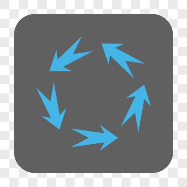 Döndürme yuvarlak kare düğme