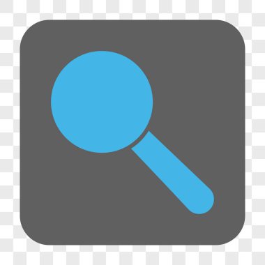 Arama aracı yuvarlak kare düğme