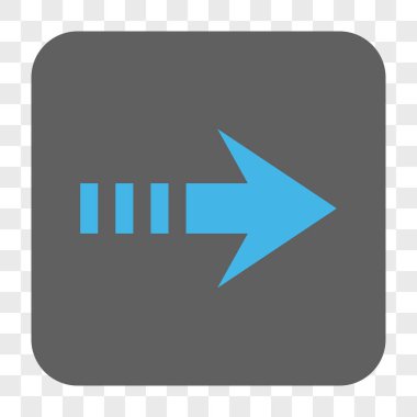 Sağ yuvarlak kare düğme göndermek