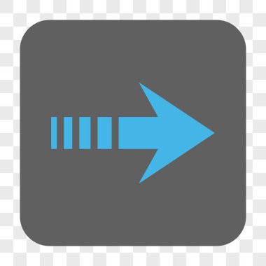 Sağ yuvarlak kare düğme göndermek