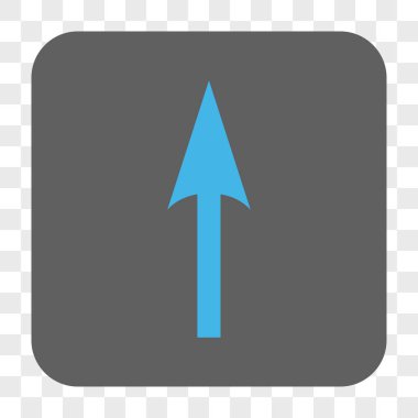 Yuvarlatılmış Kare düğmesini yukarı ok keskin