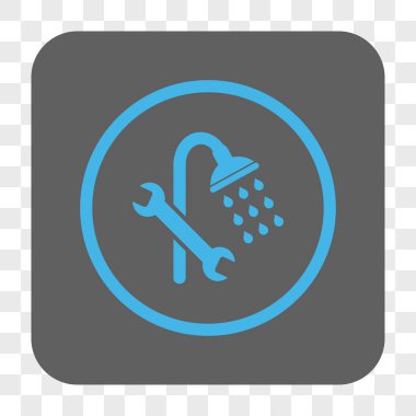 Duş sıhhi tesisat yuvarlak kare düğme