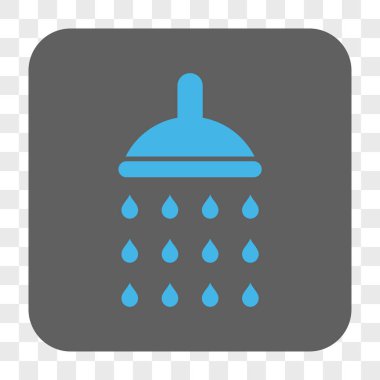 Duş yuvarlak kare düğme