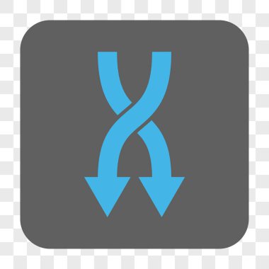 Yuvarlatılmış Kare düğme aşağı okları shuffle