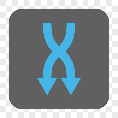 Yuvarlatılmış Kare düğme aşağı okları shuffle