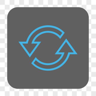 Eşitleme okları yuvarlak kare düğme