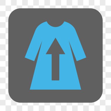 Kadın elbise kalkış yuvarlak kare düğme