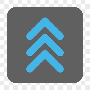 Yuvarlatılmış Kare düğmesini yukarı çift ok ucu