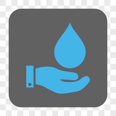 Su Servisi yuvarlak kare düğme