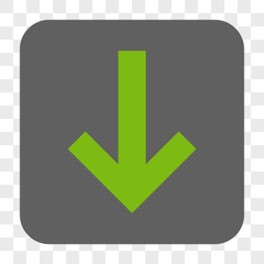 Yuvarlatılmış Kare düğme aşağı ok