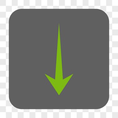 Yuvarlatılmış Kare düğme aşağı ok