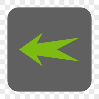 Ok sol yuvarlak kare düğme