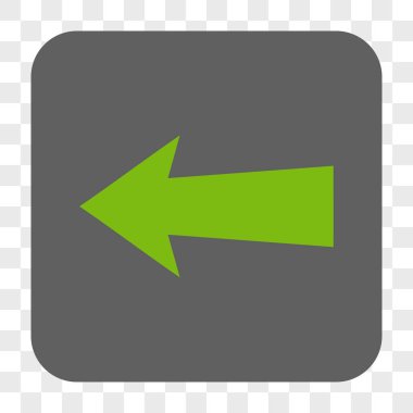 Ok sol yuvarlak kare düğme