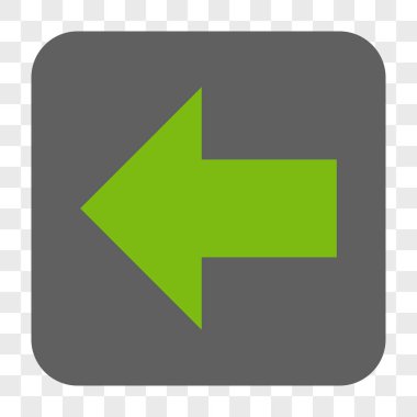 Ok sol yuvarlak kare düğme