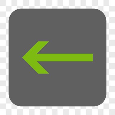 Ok sol yuvarlak kare düğme