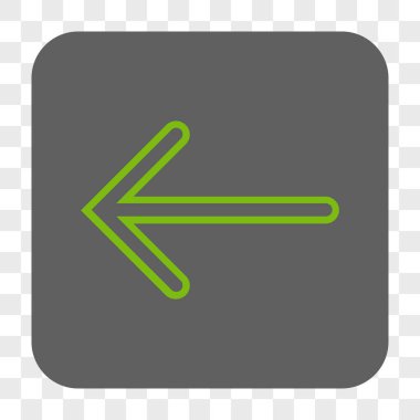 Ok sol yuvarlak kare düğme