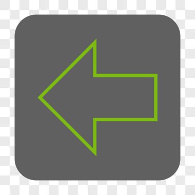 Ok sol yuvarlak kare düğme