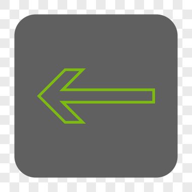 Ok sol yuvarlak kare düğme