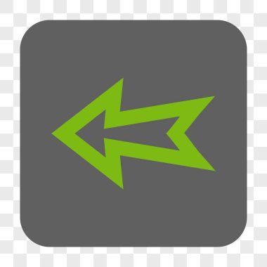 Ok sol yuvarlak kare düğme