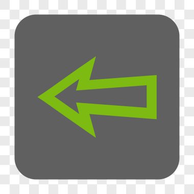 Ok sol yuvarlak kare düğme