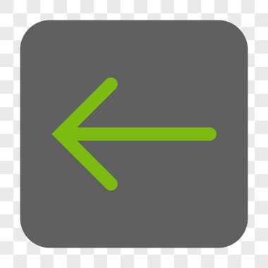 Ok sol yuvarlak kare düğme