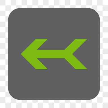 Ok sol yuvarlak kare düğme