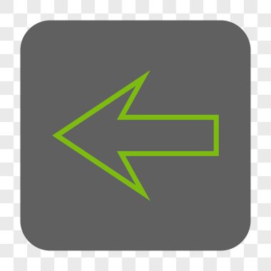 Ok sol yuvarlak kare düğme