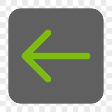 Ok sol yuvarlak kare düğme