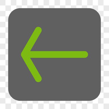 Ok sol yuvarlak kare düğme