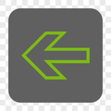 Ok sol yuvarlak kare düğme