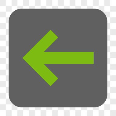 Ok sol yuvarlak kare düğme