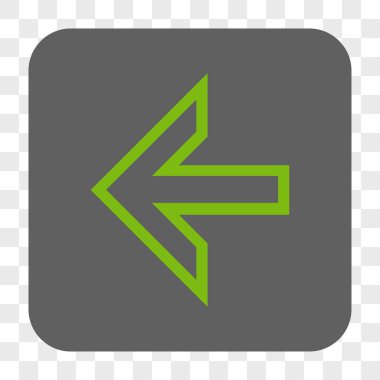 Ok sol yuvarlak kare düğme