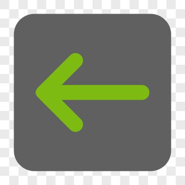 Ok sol yuvarlak kare düğme