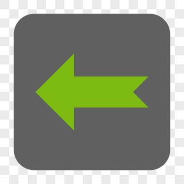 Ok sol yuvarlak kare düğme