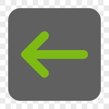 Ok sol yuvarlak kare düğme