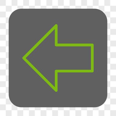 Ok sol yuvarlak kare düğme