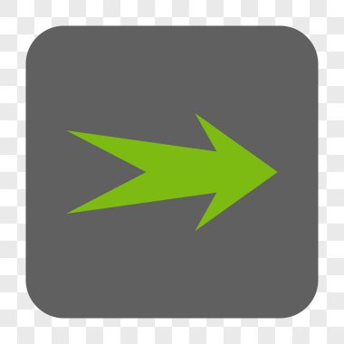 Ok sağ yuvarlak kare düğme