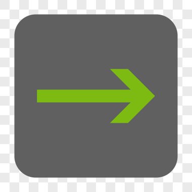 Ok sağ yuvarlak kare düğme