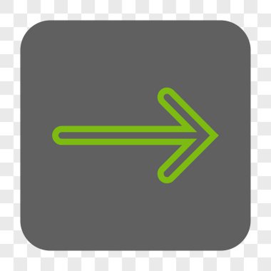 Ok sağ yuvarlak kare düğme