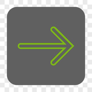 Ok sağ yuvarlak kare düğme