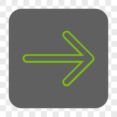 Ok sağ yuvarlak kare düğme