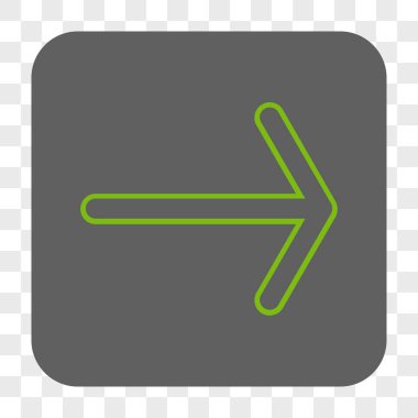 Ok sağ yuvarlak kare düğme