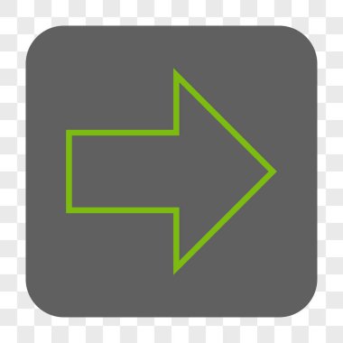 Ok sağ yuvarlak kare düğme