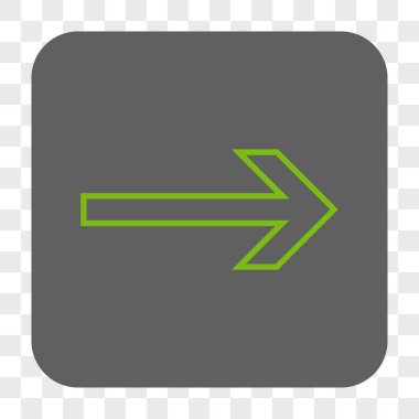 Ok sağ yuvarlak kare düğme