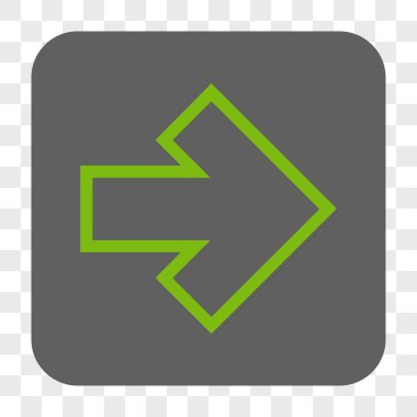 Ok sağ yuvarlak kare düğme